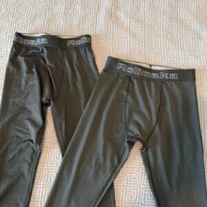 2-pack Youth Boys' Compression Athletic Pants Base Layers
